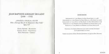 CD Jean Baptiste Loeillet De Gant: Blockflötensonaten