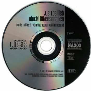 CD Jean Baptiste Loeillet De Gant: Blockflötensonaten