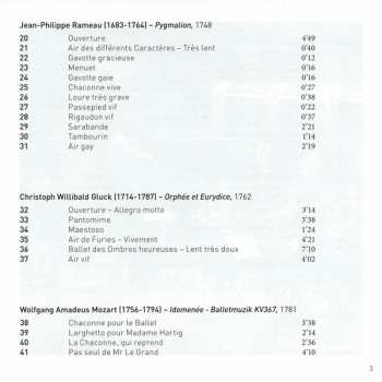 CD Wolfgang Amadeus Mozart: Les Caractères De La Danse (Du Bourgeois Gentilhomme À Orphée)