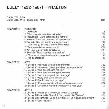2CD/DVD Jean-Baptiste Lully: Phaéton