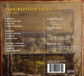 CD Jean-Baptiste Lully: Phaëton • Atys • Armide - Ouvertures Avec Tous Les Airs