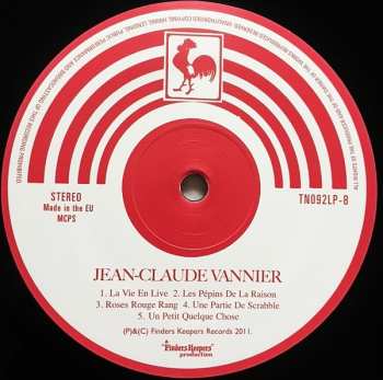 LP Jean-Claude Vannier: Roses Rouge Sang