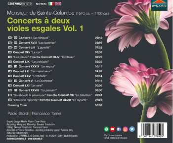 CD Jean de Sainte-Colombe: Concerts À Deux Violes Esgales Vol. 1