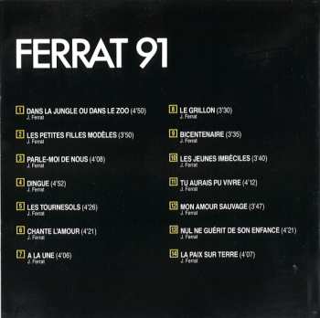 CD Jean Ferrat: Ferrat 91 - Dans La Jungle Ou Dans Le Zoo
