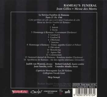 CD Collegium Vocale: Rameau’s Funeral, Paris 27.IX.1764