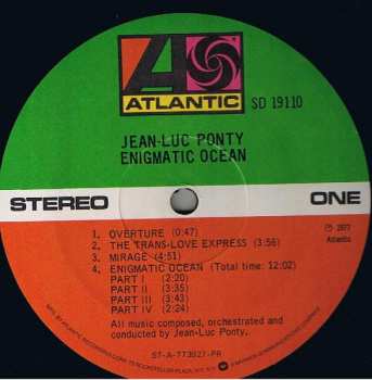 LP Jean-Luc Ponty: Enigmatic Ocean