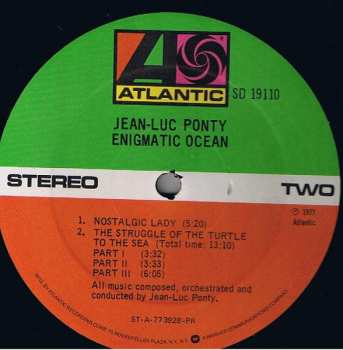 LP Jean-Luc Ponty: Enigmatic Ocean