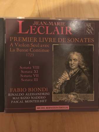 Album Fabio Biondi: Premier Livre de Sonates A Violin Seul Avec La Basse Continue 1723