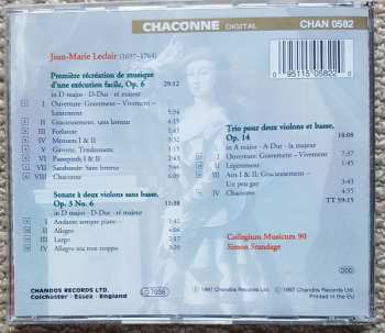 CD Simon Standage: Leclair