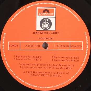 LP Jean-Michel Jarre: Equinoxe