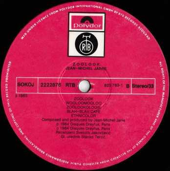 LP Jean-Michel Jarre: Zoolook