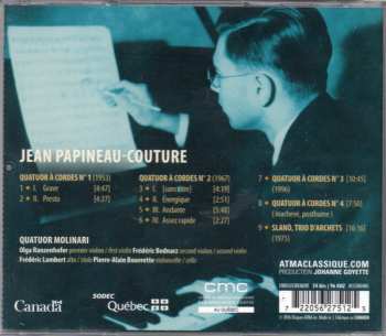 CD Quatuor Molinari: Quatuors À Cordes Nos. 1-4 | Trio Slanò