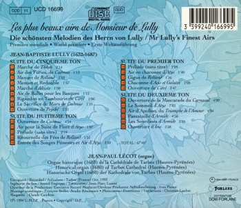 CD Jean-Paul Lécot: Les Plus Beaux Airs De Monsieur De Lully