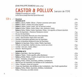 2CD/Doos Raphaël Pichon: Castor & Pollux (1754)