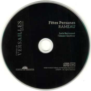CD Jean-Philippe Rameau: Fêtes Persanes (Symphonies À Deux Clavecins)