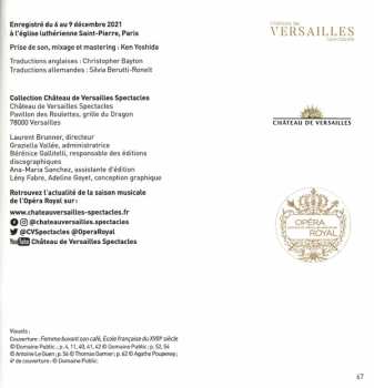 CD Jean-Philippe Rameau: Fêtes Persanes (Symphonies À Deux Clavecins)