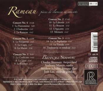 CD Jean-Philippe Rameau: Pièces De Clavecin En Concert