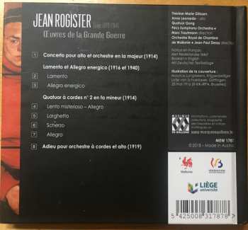CD Orchestre Royal de Chambre de Wallonie: Œuvres de la Grande Guerre