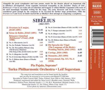 CD Jean Sibelius: Belshazzar's Feast / Overture In E / Scène De Ballet / Wedding March / Cortège / Menuetto / Processional