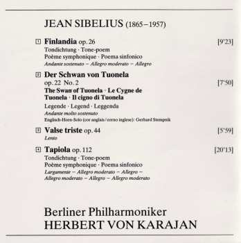 CD Berliner Philharmoniker: Finlandia • Valse Triste • Tapiola • Der Schwan Von Tuonela = The Swan Of Tuonela