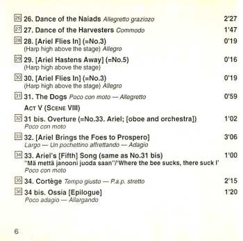 CD Jean Sibelius: The Tempest, Op.109 (World Première Recording Of The Complete Score)