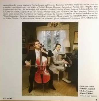 CD Jean Sibelius: Original Works and Arrangements for Cello and Piano