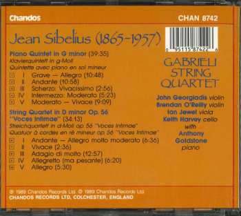 CD Jean Sibelius: Piano Quintet / String Quartet