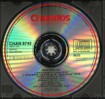 CD Jean Sibelius: Piano Quintet / String Quartet