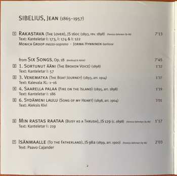 CD Jean Sibelius: Saarella Palaa; Fire On The Island (Choral Music By Jean Sibelius)