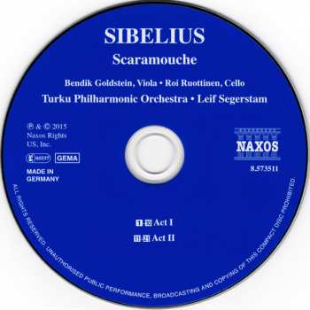 CD Jean Sibelius: Scaramouche (Complete Ballet)