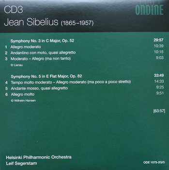 4CD/Doos Jean Sibelius: Sibelius Complete Symphonies • Violin Concerto • Finlandia