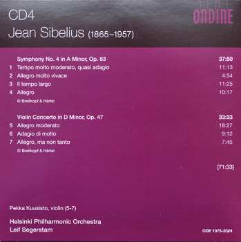 4CD/Doos Jean Sibelius: Sibelius Complete Symphonies • Violin Concerto • Finlandia
