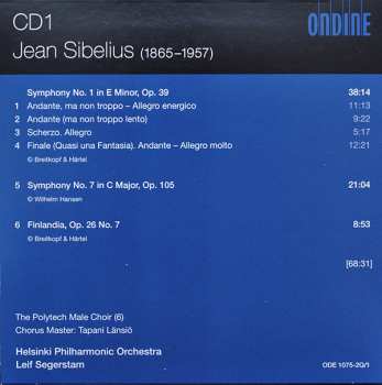 4CD/Doos Jean Sibelius: Sibelius Complete Symphonies • Violin Concerto • Finlandia