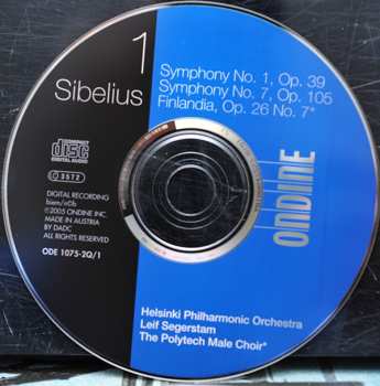 4CD/Doos Jean Sibelius: Sibelius Complete Symphonies • Violin Concerto • Finlandia