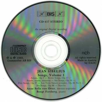 CD Anne Sofie Von Otter: Songs, Volume 1