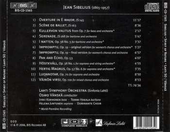 CD Jean Sibelius: Spirit Of Nature (Songs, Cantatas And Orchestral Works)