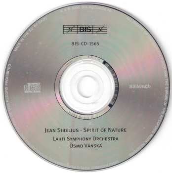 CD Jean Sibelius: Spirit Of Nature (Songs, Cantatas And Orchestral Works)