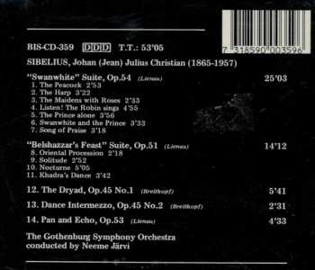 CD Göteborgs Symfoniker: Swanwhite Suite, Op.54 / Belshazzar's Feast Suite, Op.51