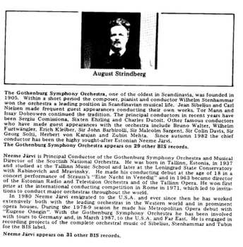 CD Göteborgs Symfoniker: Swanwhite Suite, Op.54 / Belshazzar's Feast Suite, Op.51