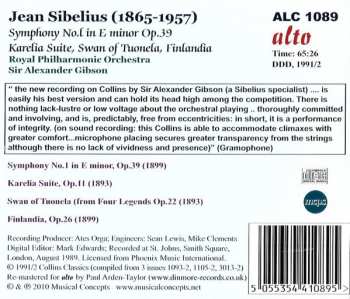 CD The Royal Philharmonic Orchestra: Symphony No. 1 • Karelia Suite | Swan of Tuonela • Finlandia
