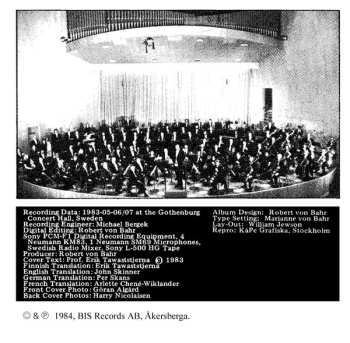 CD Göteborgs Symfoniker: Symphony Nr. 6 Op. 104 / Pelleas & Melisande Op. 46