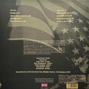 LP Jean Turk's Truth: Live In Northampton 1976 LTD
