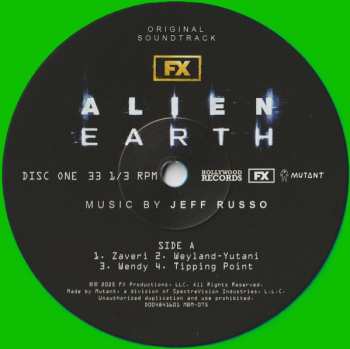 2LP Jeff Russo: Alien: Earth (Original Soundtrack) CLR