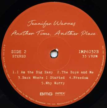 LP Jennifer Warnes: Another Time, Another Place