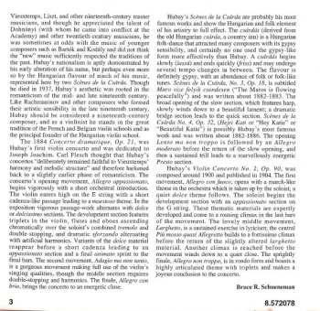 CD Bournemouth Symphony Orchestra: Violin Concertos Nos. 1 And 2 (Scènes De La Csárda Nos. 3 And 4)