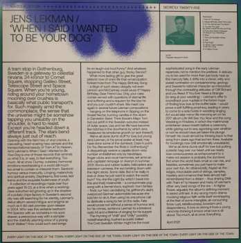 LP Jens Lekman: When I Said I Wanted To Be Your Dog LTD | CLR