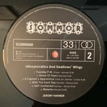 LP Jeremy Harmer: Idiosyncratics And Swallows Wings