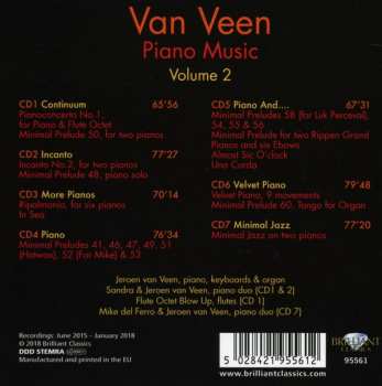 7CD/Doos Jeroen van Veen: Piano Music Volume 2