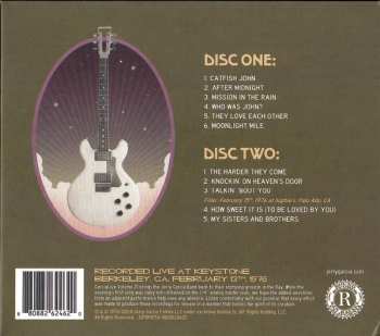 2CD The Jerry Garcia Band: Garcia Live Volume 21 (February 13th, 1976 Keystone, Berkeley CA)
