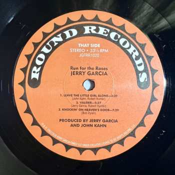 LP Jerry Garcia: Run For The Roses